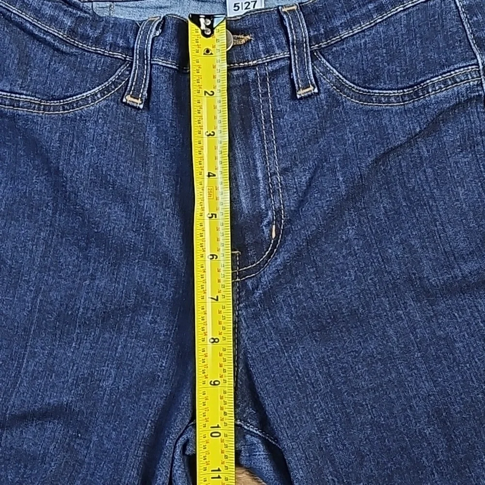 Judy Blue High Rise Super Flare Leg Raw Hem Dark Wash Stretch Denim Jean